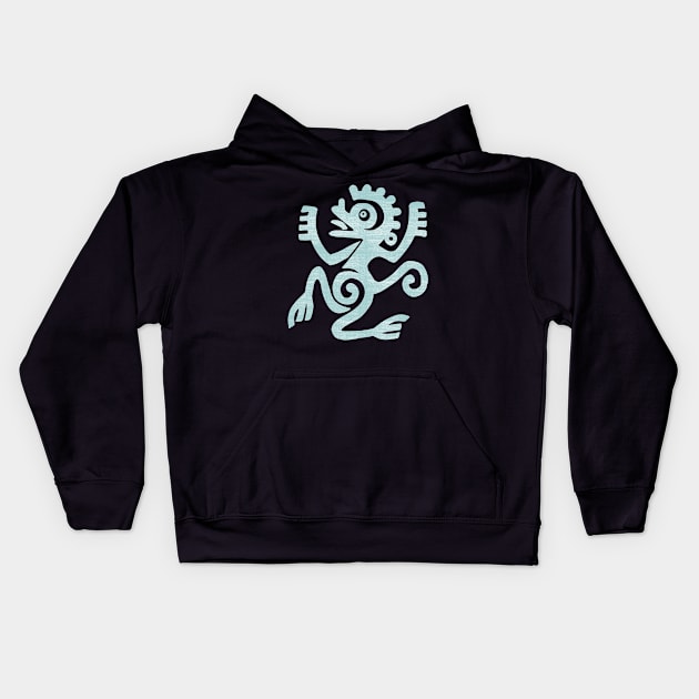 Nazca Lines Monkey Kids Hoodie by susanne.haewss@googlemail.com